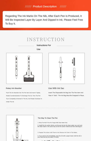 Planet Gates JINHAO 50ml/30ml Various Color Ink Glass Bottled Ink Fountain Pen Ink Refill Cartridge School Writing Office Supplies Stationery