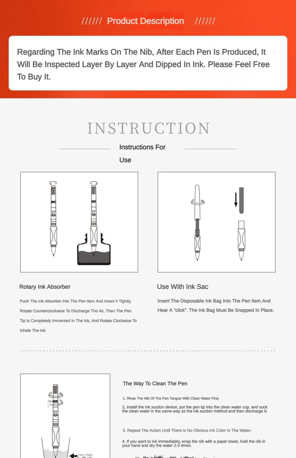Planet Gates JINHAO 50ml/30ml Various Color Ink Glass Bottled Ink Fountain Pen Ink Refill Cartridge School Writing Office Supplies Stationery