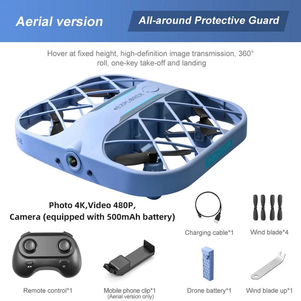 Planet Gates JJRC H107 Mini Drone Dron 8K 4K Quadcopter with Camera Real-Time Transmission Mini Pocket UFO Small Remote Control Plane Toy Boy