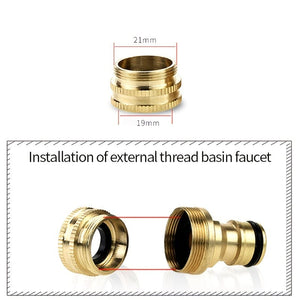 Planet Gates Joint Set 1 Set 18mm~32mm Universal Kitchen Water Hose Adapter Metal Faucet Connector Mixer Hose Adapter Tube Joint Fitting Garden Watering Tools