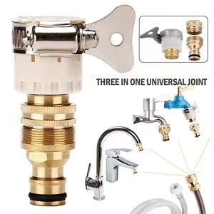 Planet Gates Joint Set 1 Set 18mm~32mm Universal Kitchen Water Hose Adapter Metal Faucet Connector Mixer Hose Adapter Tube Joint Fitting Garden Watering Tools