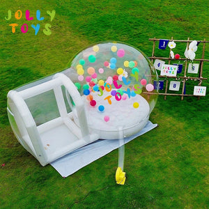 Planet Gates JOLLY TOYS Balloon inflatable bubble house with trampoline and transparent dome PVC material free shipping with blower