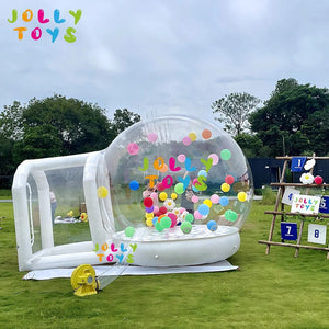 Planet Gates JOLLY TOYS Balloon inflatable bubble house with trampoline and transparent dome PVC material free shipping with blower