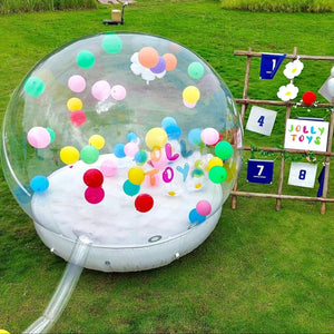 Planet Gates JOLLY TOYS Balloon inflatable bubble house with trampoline and transparent dome PVC material free shipping with blower