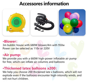 Planet Gates JOLLY TOYS Balloon inflatable bubble house with trampoline and transparent dome PVC material free shipping with blower