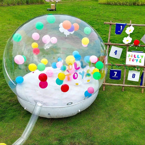 Planet Gates JOLLY TOYS Balloon inflatable bubble house with trampoline and transparent dome PVC material free shipping with blower