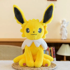 Planet Gates Jolteon / 42cm Pokemon Eevee Soft Hug Series Stuffed Plush Doll Toy Vaporeon Eeveelution Flareon Jolteon Pet Elves Gift