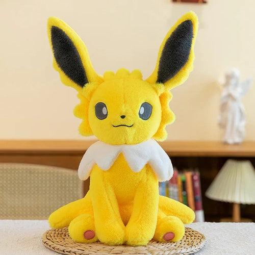 Planet Gates Jolteon / 42cm Pokemon Eevee Soft Hug Series Stuffed Plush Doll Toy Vaporeon Eeveelution Flareon Jolteon Pet Elves Gift