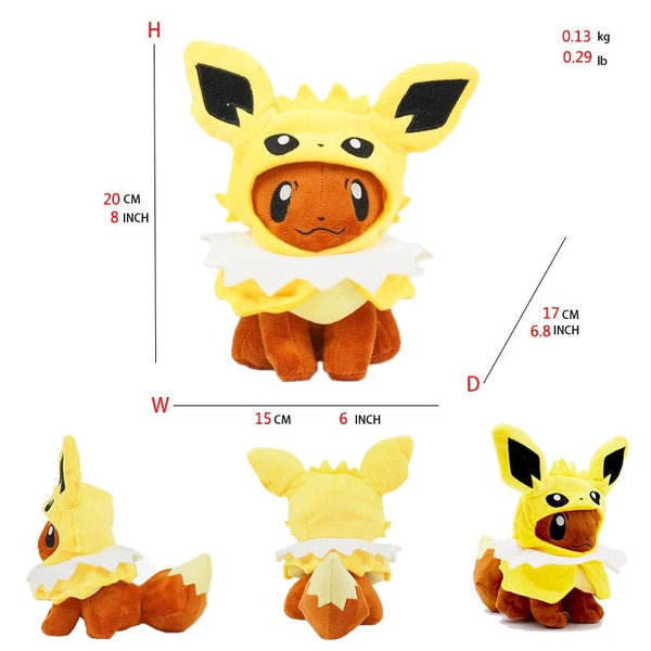 Planet Gates Jolteon Eevee Cos Umbreon Espeon Jolteon Flareon Glaceon Vaporeon Sylveon Leafeon Plush Toy Stuffed Soft Cartoons All Star Collection