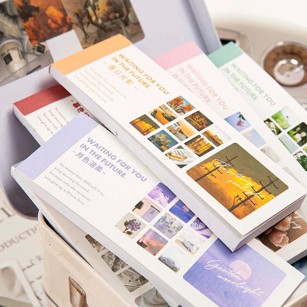 Planet Gates Journamm 30pcs/pack 90patterns/pack Ins Material Stickers Book Scrapbooking Junk Journal Creative Stationery DIY Deco Stickers