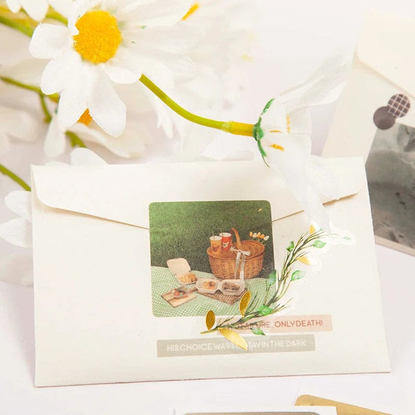 Planet Gates Journamm 30pcs/pack 90patterns/pack Ins Material Stickers Book Scrapbooking Junk Journal Creative Stationery DIY Deco Stickers