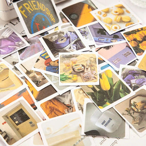 Planet Gates Journamm 30pcs/pack 90patterns/pack Ins Material Stickers Book Scrapbooking Junk Journal Creative Stationery DIY Deco Stickers