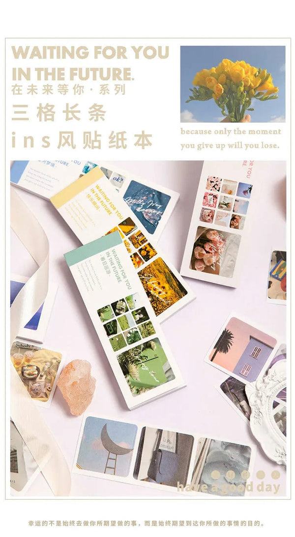 Planet Gates Journamm 30pcs/pack 90patterns/pack Ins Material Stickers Book Scrapbooking Junk Journal Creative Stationery DIY Deco Stickers