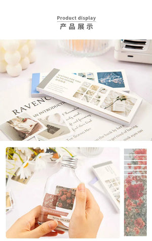 Planet Gates Journamm 30pcs/pack 90patterns/pack Ins Material Stickers Book Scrapbooking Junk Journal Creative Stationery DIY Deco Stickers