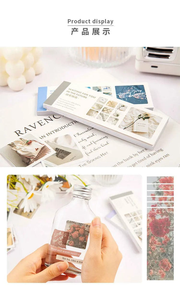 Planet Gates Journamm 30pcs/pack 90patterns/pack Ins Material Stickers Book Scrapbooking Junk Journal Creative Stationery DIY Deco Stickers