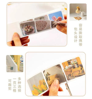 Planet Gates Journamm 30pcs/pack 90patterns/pack Ins Material Stickers Book Scrapbooking Junk Journal Creative Stationery DIY Deco Stickers