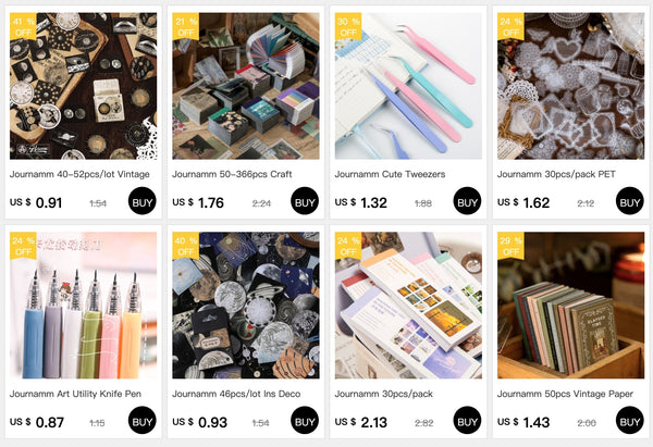 Planet Gates Journamm 30pcs/pack 90patterns/pack Ins Material Stickers Book Scrapbooking Junk Journal Creative Stationery DIY Deco Stickers