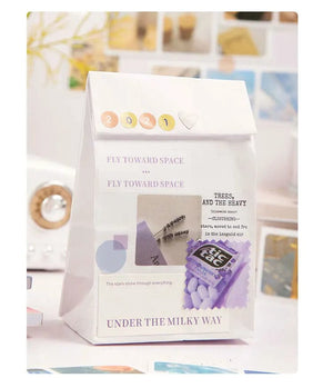 Planet Gates Journamm 30pcs/pack 90patterns/pack Ins Material Stickers Book Scrapbooking Junk Journal Creative Stationery DIY Deco Stickers