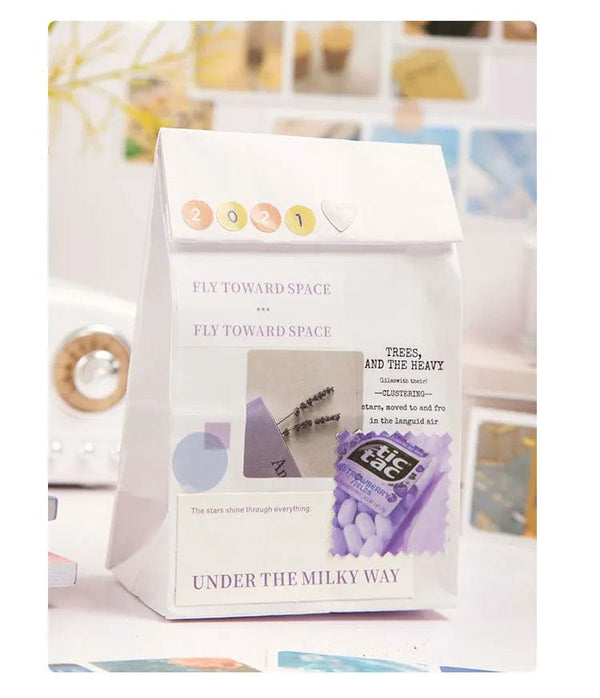 Planet Gates Journamm 30pcs/pack 90patterns/pack Ins Material Stickers Book Scrapbooking Junk Journal Creative Stationery DIY Deco Stickers