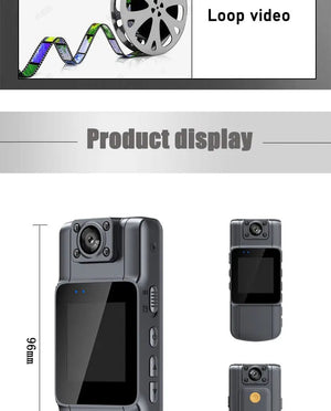 Planet Gates JOZUZE L11 1080P HD Mini Camera Portable Digital Video Recorder BodyCam Infrared Night Vision Police Cam Small Bike Camcorder