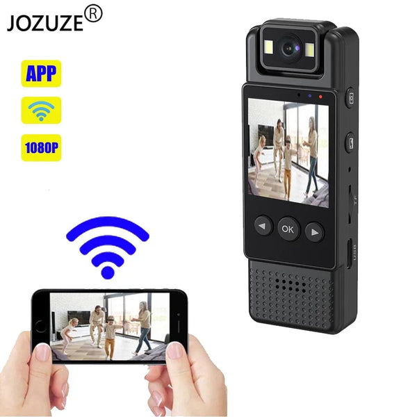 Planet Gates JOZUZE MD17 Wifi Mini Camera 1080P Portable Digital Video Recorder Worn Police Small Body Cam Night Vision DV Miniature Camcorde