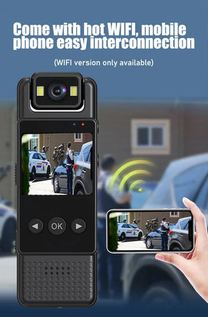 Planet Gates JOZUZE MD17 Wifi Mini Camera 1080P Portable Digital Video Recorder Worn Police Small Body Cam Night Vision DV Miniature Camcorde