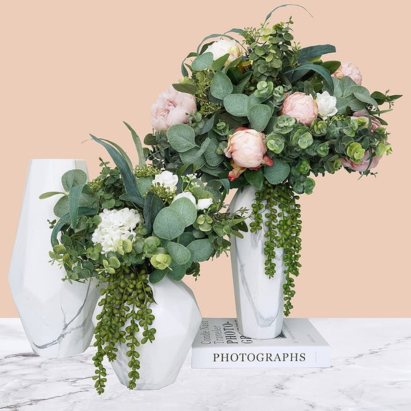 Planet Gates JQY5/YJL5 10pcs Artificial Eucalyptus Stem, Premium Oxidation Resistance Artificial Flower, Artificial Leaves Pick, Faux Eucalyptus Leaves Picks Greenery Plant Home Decor Room Decor