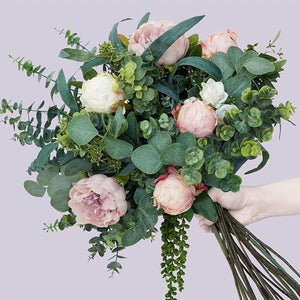 Planet Gates JQY5/YJL5 10pcs Artificial Eucalyptus Stem, Premium Oxidation Resistance Artificial Flower, Artificial Leaves Pick, Faux Eucalyptus Leaves Picks Greenery Plant Home Decor Room Decor