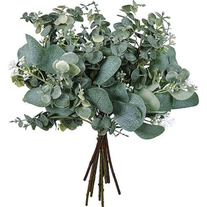 Planet Gates JQY5/YJL5 10pcs Artificial Eucalyptus Stem, Premium Oxidation Resistance Artificial Flower, Artificial Leaves Pick, Faux Eucalyptus Leaves Picks Greenery Plant Home Decor Room Decor