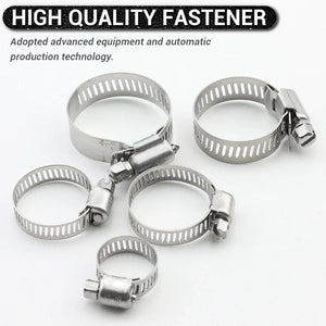 Planet Gates JUIDINTO 2-10pcs Adjustable Worm Gear Hose Clamp Stainless Steel 6-95mm Hose Clip Lock for Water and Gas Pipes