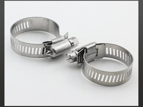 Planet Gates JUIDINTO 2-10pcs Adjustable Worm Gear Hose Clamp Stainless Steel 6-95mm Hose Clip Lock for Water and Gas Pipes