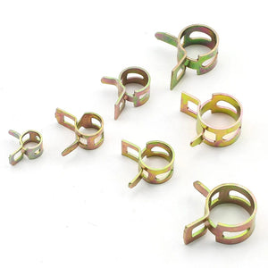 Planet Gates JUIDINTO 20pcs Fuel line Spring Clamp 6-15mm Spring Clip Fuel Oil Line Silicone Vacuum Hose Clamps Carbon Steel Zinc Plated Clip