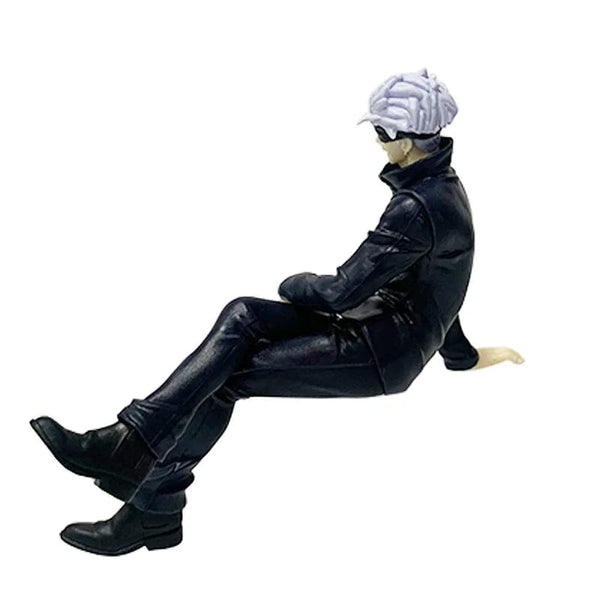 Planet Gates Jujutsu Kaisen 11cm 14cm Sitting Satoru Gojo Figure With Chair Break Time Collection Model Anime Decoration Toys Gifts