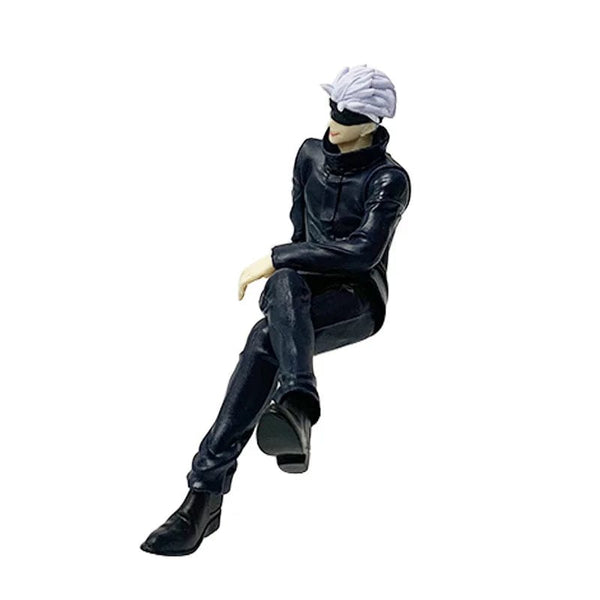 Planet Gates Jujutsu Kaisen 11cm 14cm Sitting Satoru Gojo Figure With Chair Break Time Collection Model Anime Decoration Toys Gifts