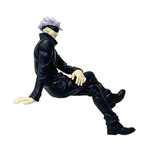 Planet Gates Jujutsu Kaisen 11cm 14cm Sitting Satoru Gojo Figure With Chair Break Time Collection Model Anime Decoration Toys Gifts