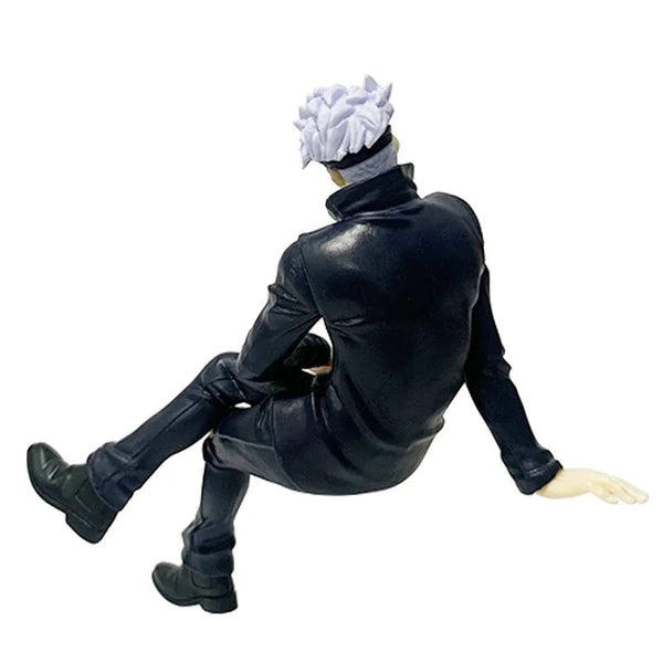 Planet Gates Jujutsu Kaisen 11cm 14cm Sitting Satoru Gojo Figure With Chair Break Time Collection Model Anime Decoration Toys Gifts