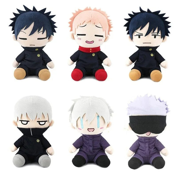 Planet Gates Jujutsu Kaisen Plush Satoru Gojo Fushiguro Megumi Itadori Yuji Inumaki Toge Anime Figure Stuffed Kawaii Doll Children's gift toy