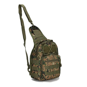 Planet Gates Jungle Digital Casual Camouflage Multicolor Single Shoulder Outdoor Sports Chest Bag Tactical Crossbody Small Chest Bag For Military Fans