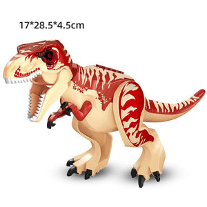 Planet Gates Jurassic Dino World Large Dinosaurs Figures Bricks Building Blocks Velociraptor T-Rex Triceratops Indominus Rex Toys For Kids