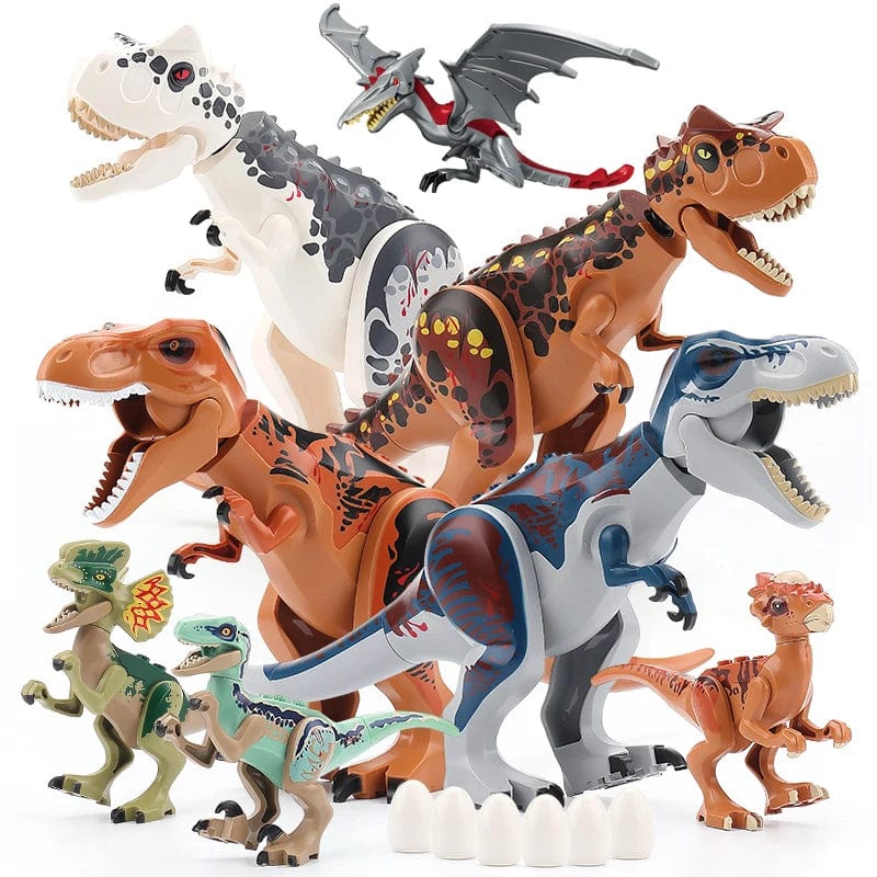 Planet Gates Jurassic Dino World Large Dinosaurs Figures Bricks Building Blocks Velociraptor T-Rex Triceratops Indominus Rex Toys For Kids