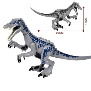 Planet Gates Jurassic Dino World Large Dinosaurs Figures Bricks Building Blocks Velociraptor T-Rex Triceratops Indominus Rex Toys For Kids