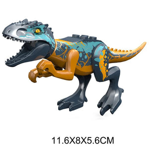 Planet Gates Jurassic Dino World Large Dinosaurs Figures Bricks Building Blocks Velociraptor T-Rex Triceratops Indominus Rex Toys For Kids