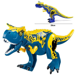 Planet Gates Jurassic Dino World Large Dinosaurs Figures Bricks Building Blocks Velociraptor T-Rex Triceratops Indominus Rex Toys For Kids
