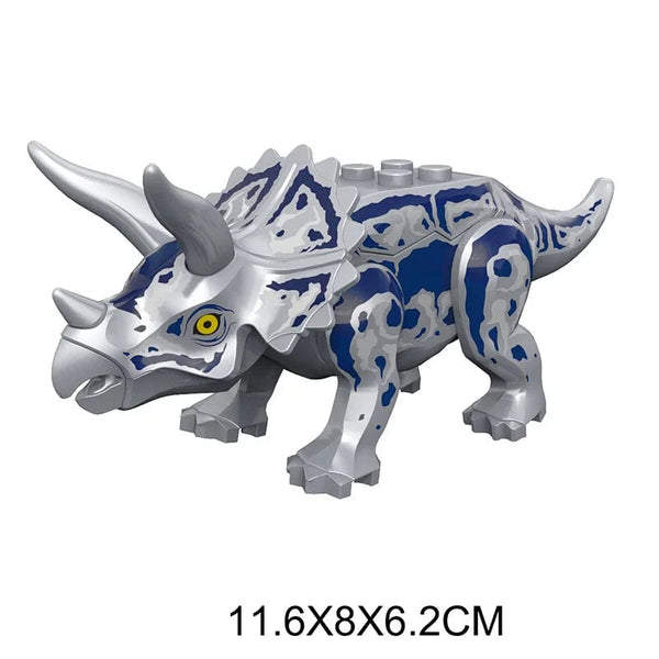 Planet Gates Jurassic Dino World Large Dinosaurs Figures Bricks Building Blocks Velociraptor T-Rex Triceratops Indominus Rex Toys For Kids