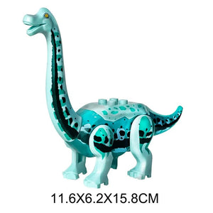 Planet Gates Jurassic Dino World Large Dinosaurs Figures Bricks Building Blocks Velociraptor T-Rex Triceratops Indominus Rex Toys For Kids