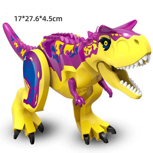 Planet Gates Jurassic Dino World Large Dinosaurs Figures Bricks Building Blocks Velociraptor T-Rex Triceratops Indominus Rex Toys For Kids