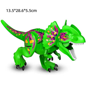 Planet Gates Jurassic Dino World Large Dinosaurs Figures Bricks Building Blocks Velociraptor T-Rex Triceratops Indominus Rex Toys For Kids