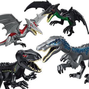 Planet Gates Jurassic Dino World Large Dinosaurs Figures Bricks Building Blocks Velociraptor T-Rex Triceratops Indominus Rex Toys For Kids