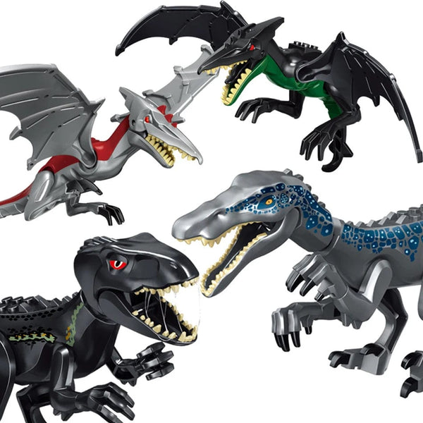 Planet Gates Jurassic Dino World Large Dinosaurs Figures Bricks Building Blocks Velociraptor T-Rex Triceratops Indominus Rex Toys For Kids