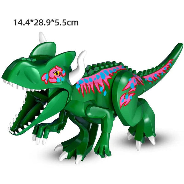 Planet Gates Jurassic Dino World Large Dinosaurs Figures Bricks Building Blocks Velociraptor T-Rex Triceratops Indominus Rex Toys For Kids